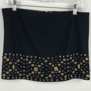 LaRok Black studded mini skirt 8
